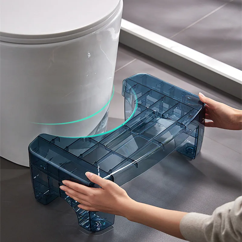 Squatting Stool for Toilet, 2-Step Bathroom Step Stool for Adults & Kids