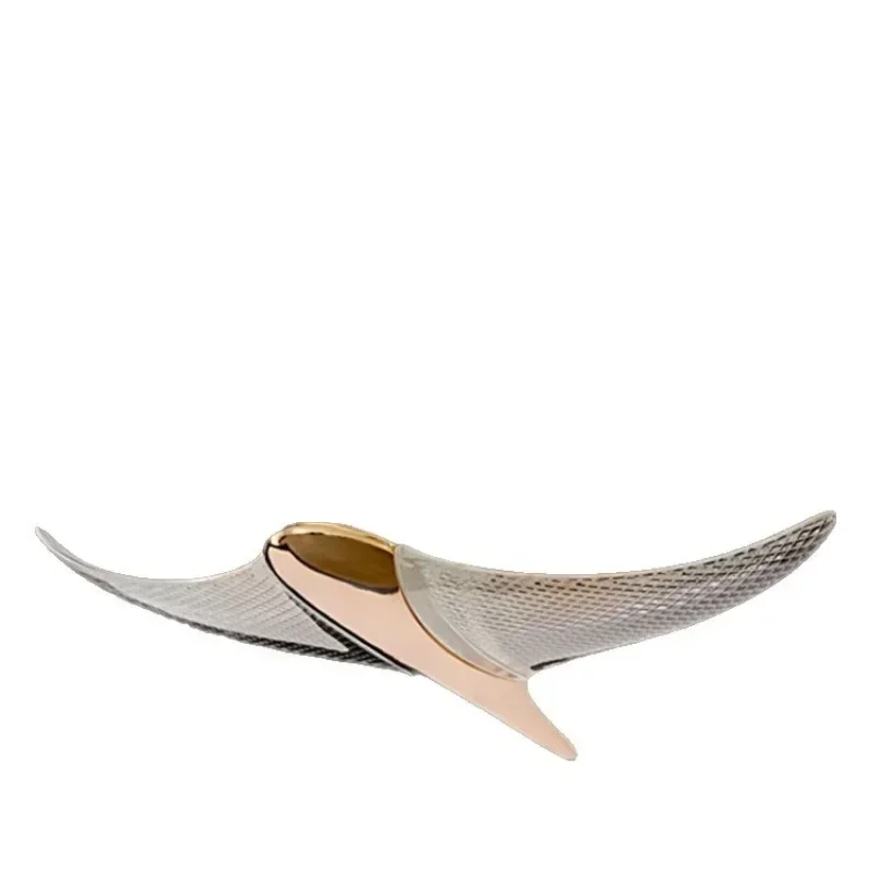 Stair chandelier high-end villa duplex building creative personality flying fish led light modern simple home hall lamp