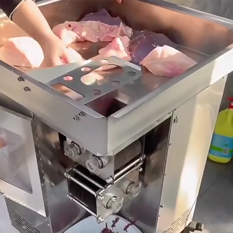 

Автоматическая машина для нарезки мяса на полоски/ломтики/стружку: для свинины, куриного филе, говядины