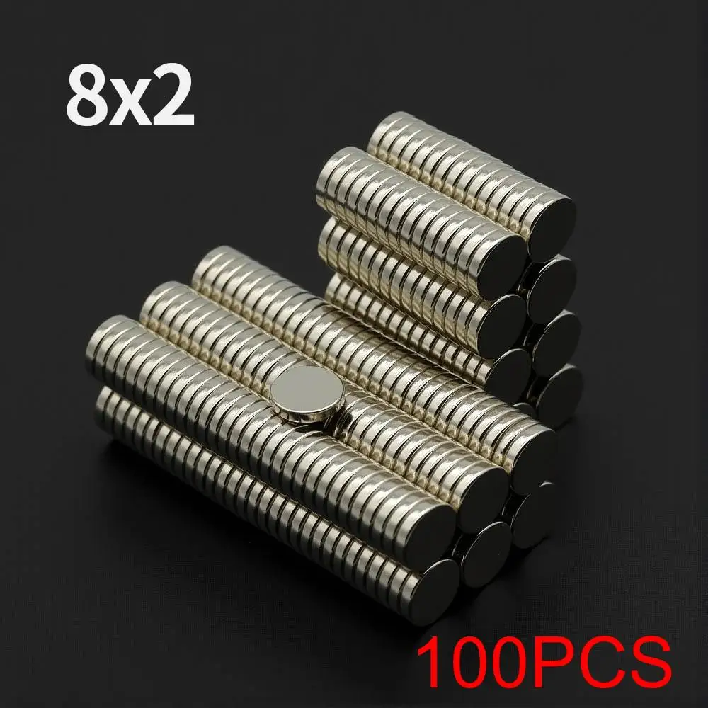 Krachtige Neodymium Magneet N35 NdfeB Permanente Magnetische imanes Ronde Super Sterke Koelkastmagneten DIY 2/4/5/6/8/10x2/3mm