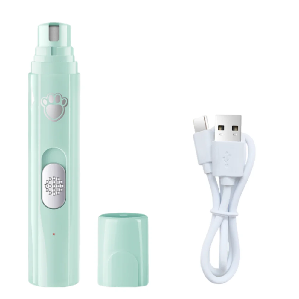 

2 Speed Pet Electric Nail Clipper Low-Noise Painless Pet Nail Grinder with LED and Polisher Wheel Wear-Resistant