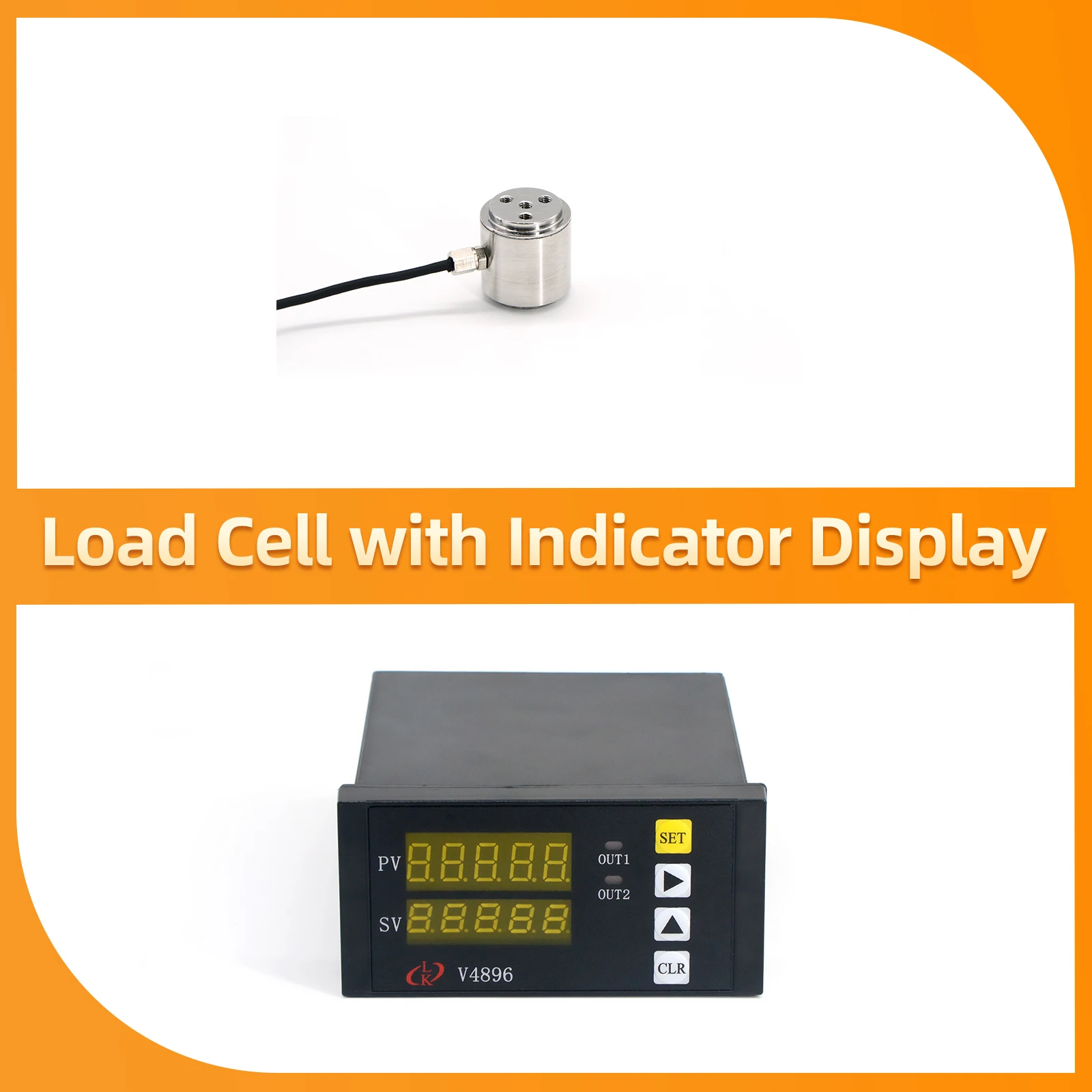 

Micro Load Cell Sensors+Indicator Display, Compression and Tension Load Cells for Force Measurement 5KG 10KG 20KG 50KG 100KG