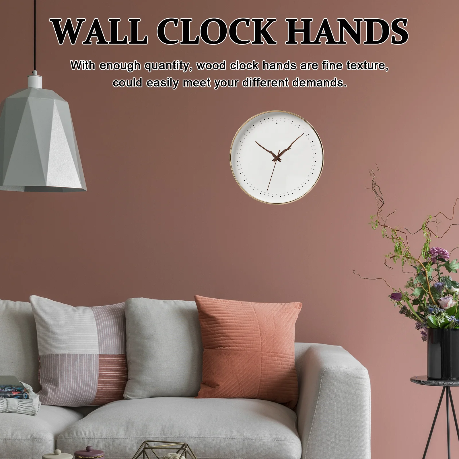 

5Sets Wood Clock Repair Replacement for Wall Hanging Clocks Decorative and Practical Decorative Wall Clock