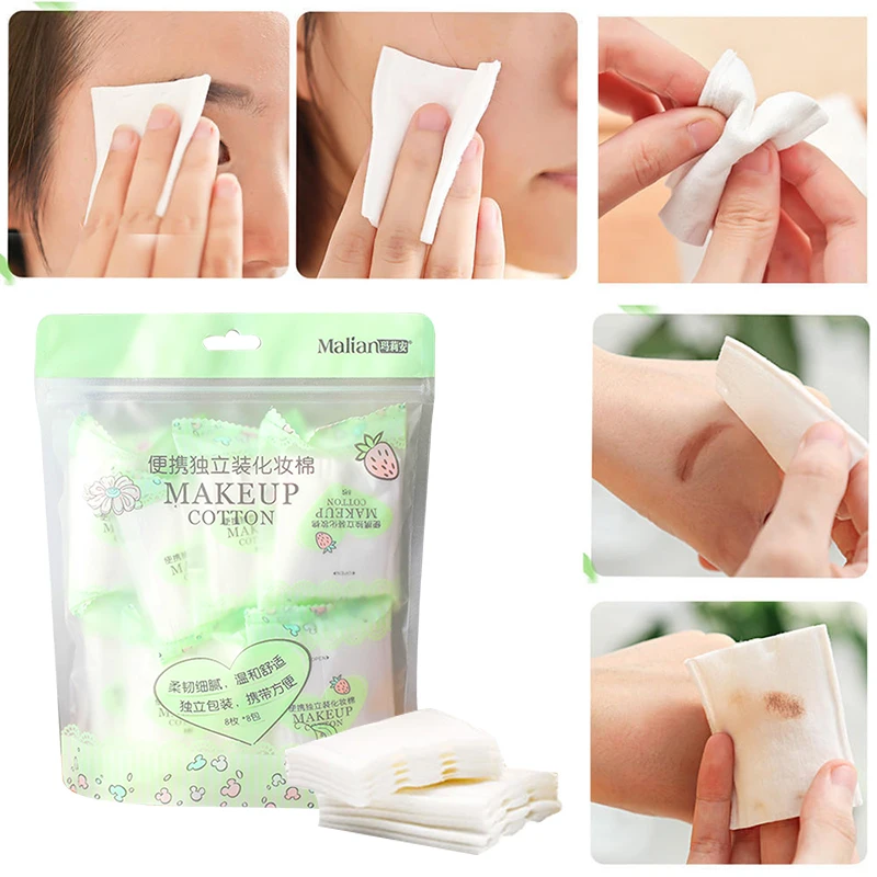 2/5PCS Pieces Of Makeup Remover Cotton Portable And Individually Packaged Cotton Disposable Cleansing Cloth Facial Beauty Tools