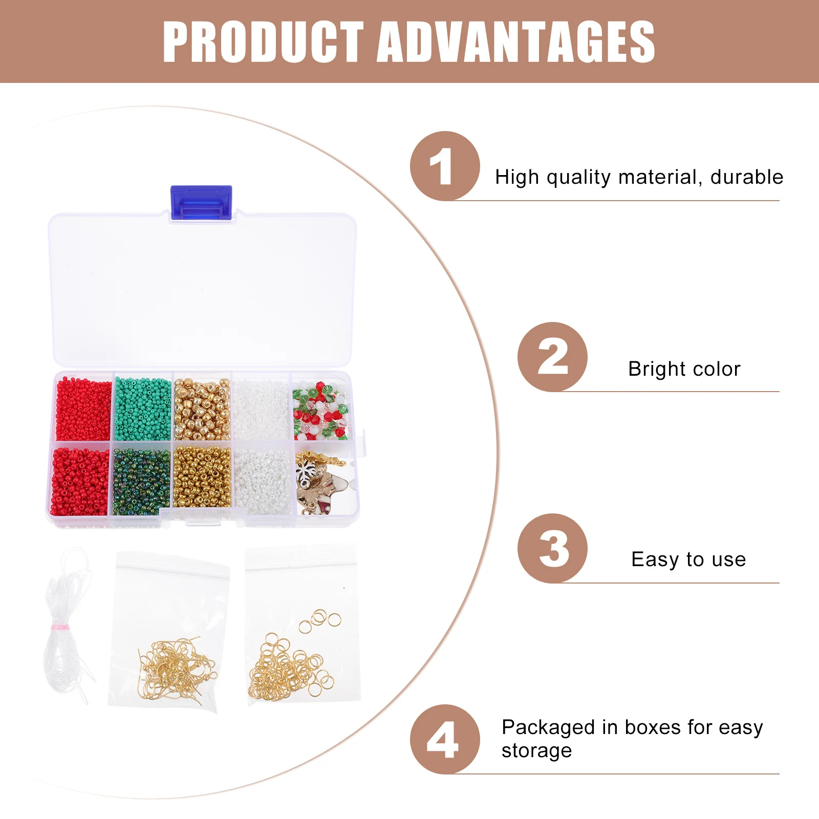 

1Set Beads Bell DIY Earrings Supplies Creative Eardrop Hook to Make Beautiful Jewelry Findings for Handmade