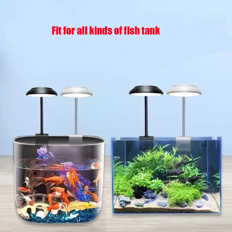 5W\\7W Fish Tank Clip Lamp USB Power Decorate Led Full Spectrum Waterproof Lamp Algae Lamp Ornamental Small fish tank lighting