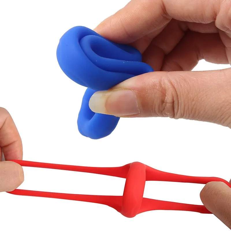 Triangle Penis Ring Cock Ring Male Chasity Cage Scrotum Bondage Ball Stretcher Delayed Ejaculation Sex Toy for Men Bdsm Sex Shop - view 4