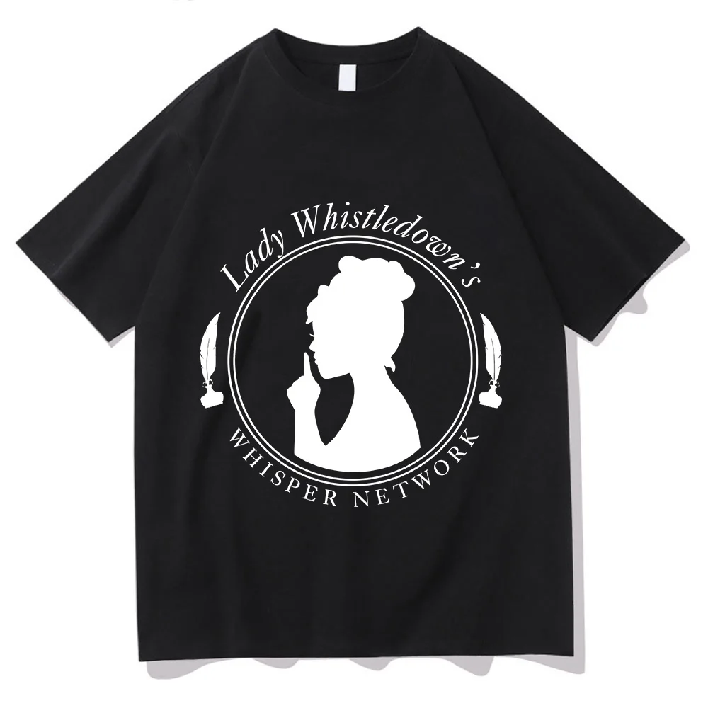 Lady Whistledown Tees Graphic Printing Vintage Gothic Tee-shirt Short Sleeve High Quality O-neck Tshirt Ropa Mujer Casual Tops