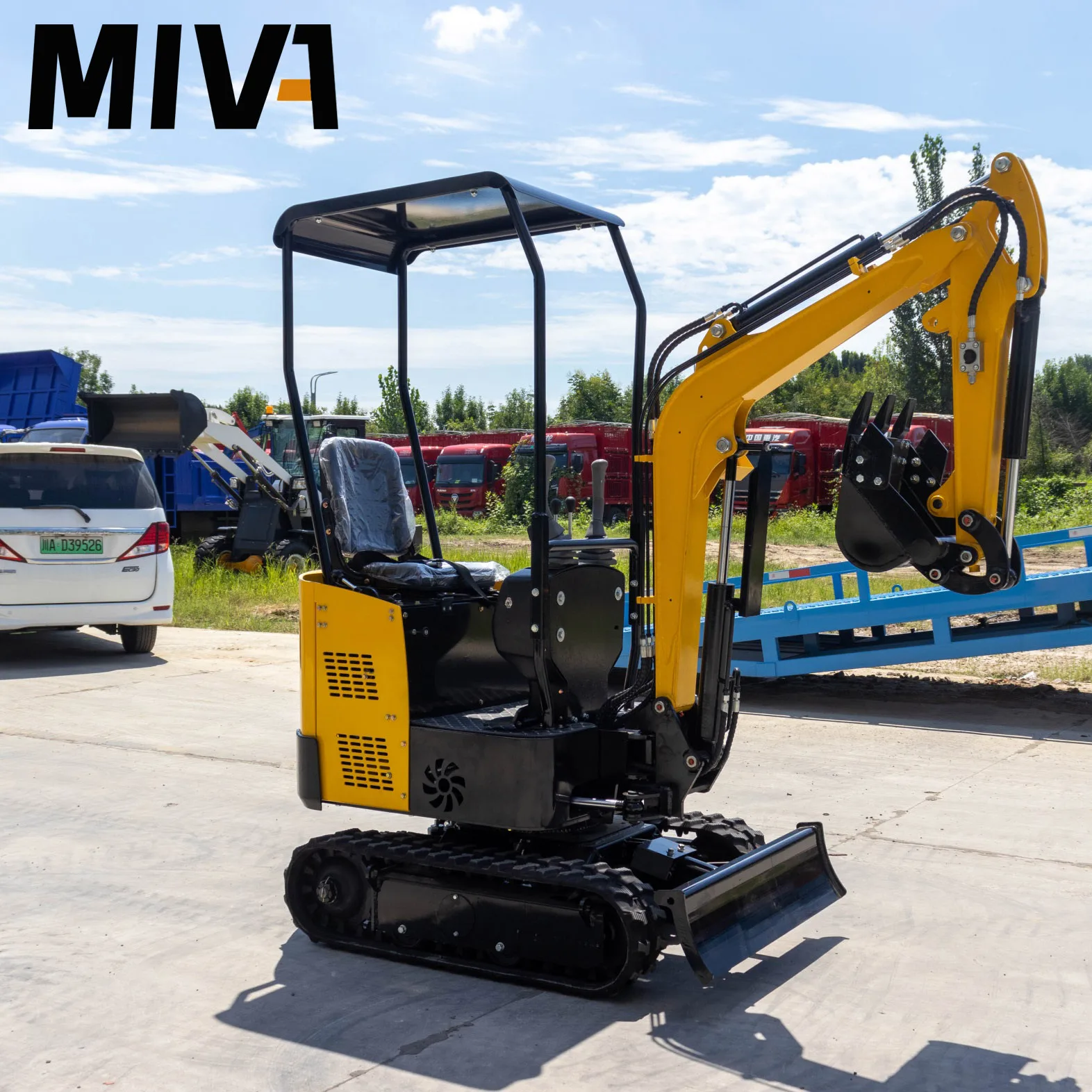 New Cheap Mini Excavator 1Ton Hydraulic Digger Excavator Euro 5 EPA Escavatore Home Use Customization 1000kg Micro Digger Price