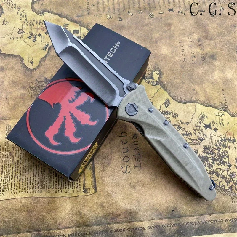 Folding Pocket Knife High Quality Multi-tool D2 Blade G10 Handle Survival Camping Fishing EDC Knives Tools Gift for Men