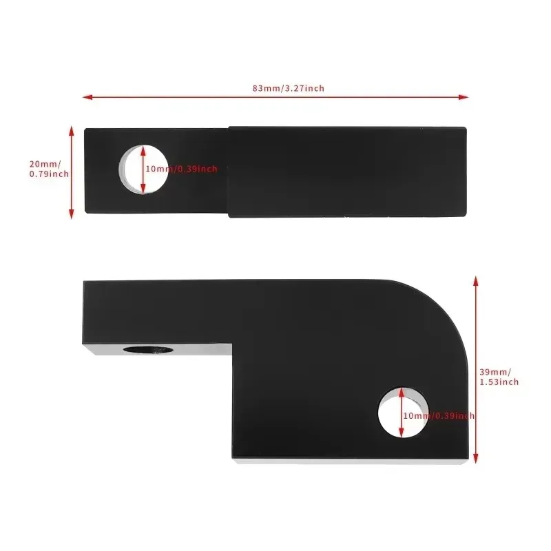 للدراجات النارية السوداء 39-49 مللي متر Dyna Super Glide FXDF FXDB كشافات نقل قوس المصباح تمديد كتلة عدة