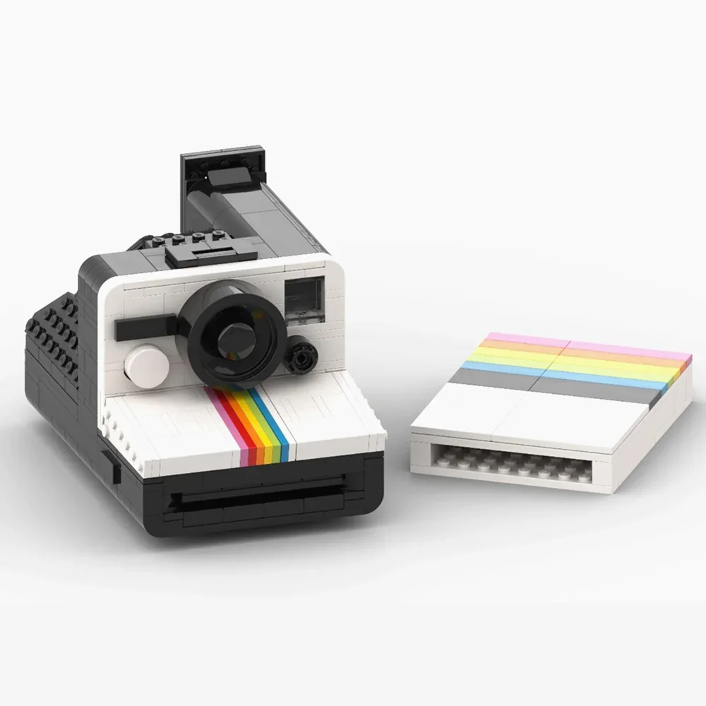 2024 New 500PCS Idea Polaroids Creative Bricks CAMERA Toys OneStep SX-70  FIT-MOC-21345 Model Building Blocks Kid Christmas Gift