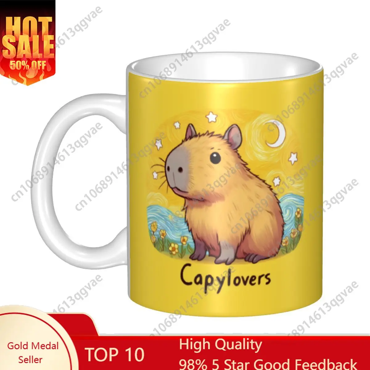 

Capybara Ceramic Mugs Coffee Cup Creative Gift