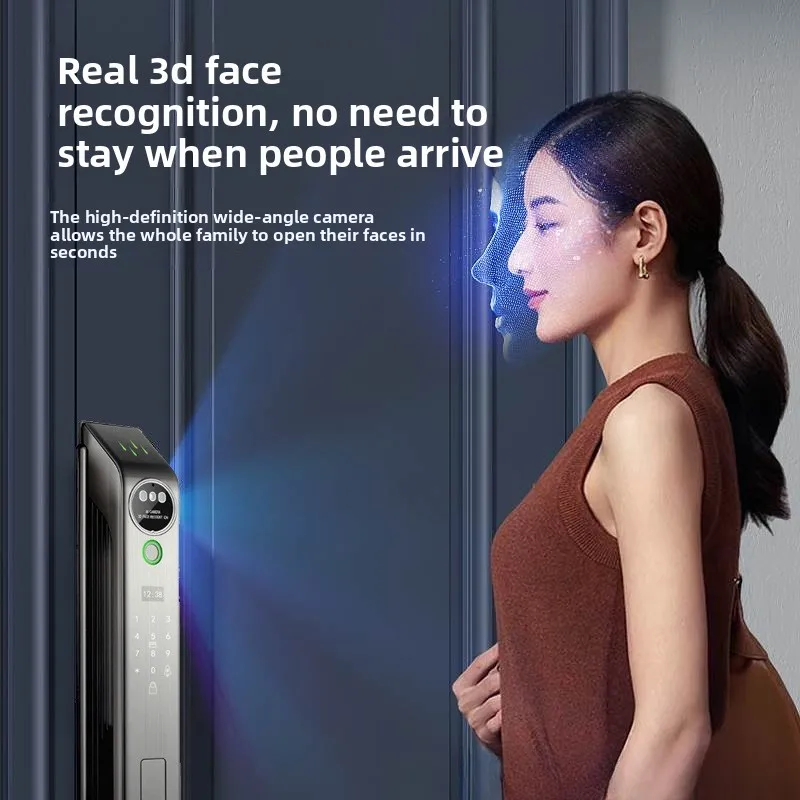 Smart Lock Face Visual Automatic Smart Fingerprint Lock Household Lock Remote APP Unlocking