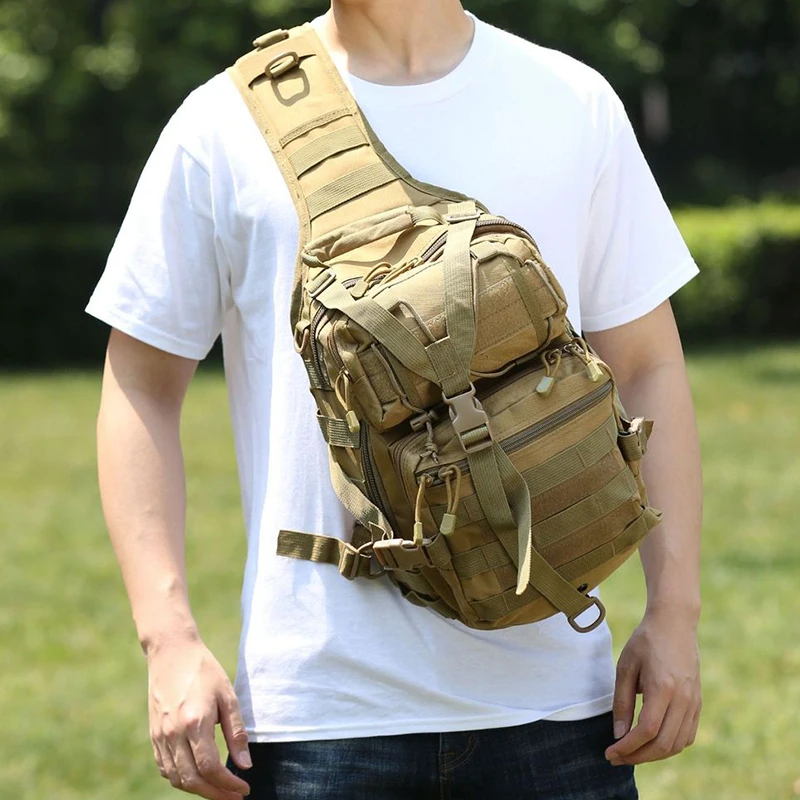 Men\'s Sling Bag High Quality Sling Backpack Rover Shoulder Bag Outdoor Assault Range Bag Camping Hunting Crossbody