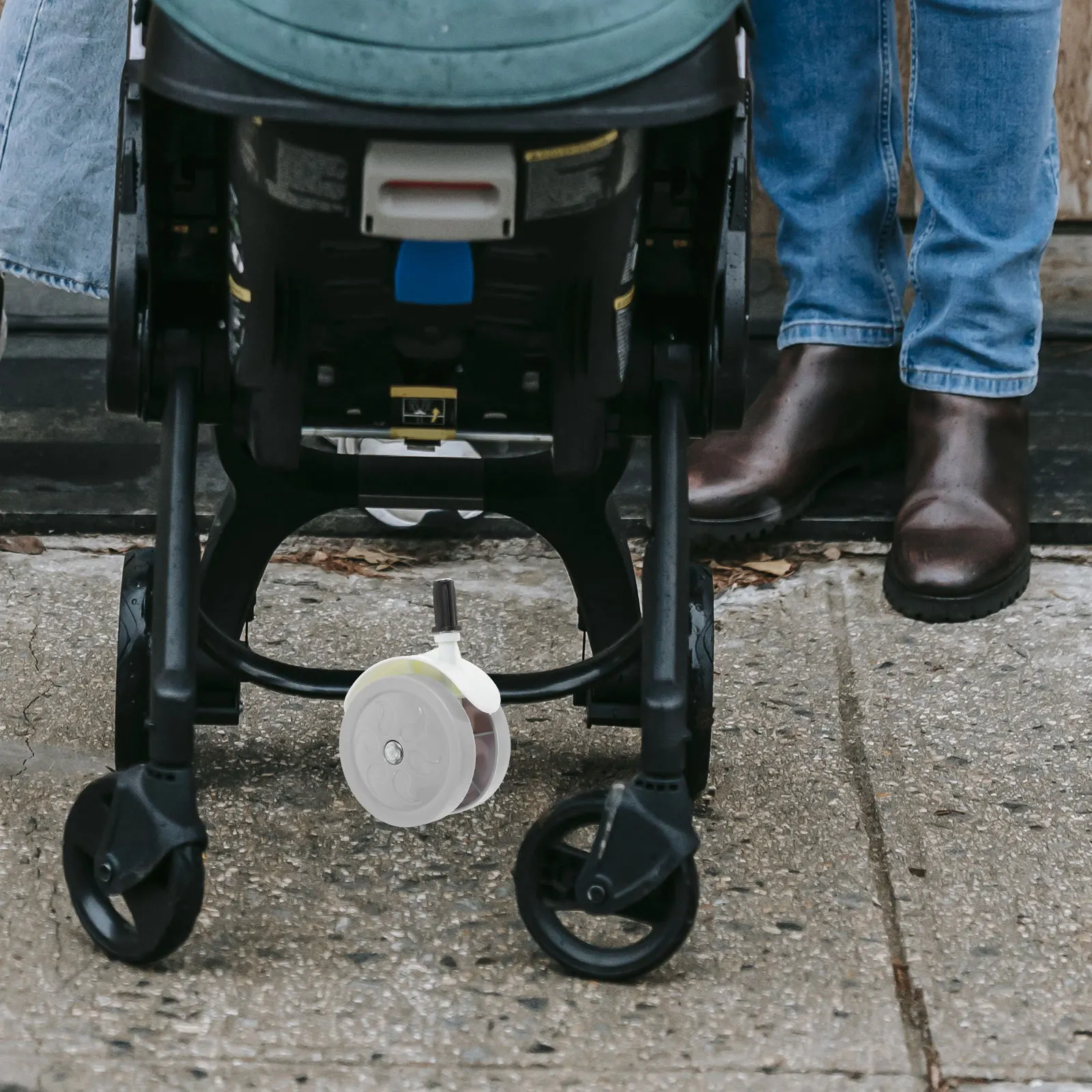 

4pcs Baby Walker Wheels Light Grey: Universal Swivel Caster For Stroller Pedal Stem Grip Furniture Bed Cart Replacement Parts
