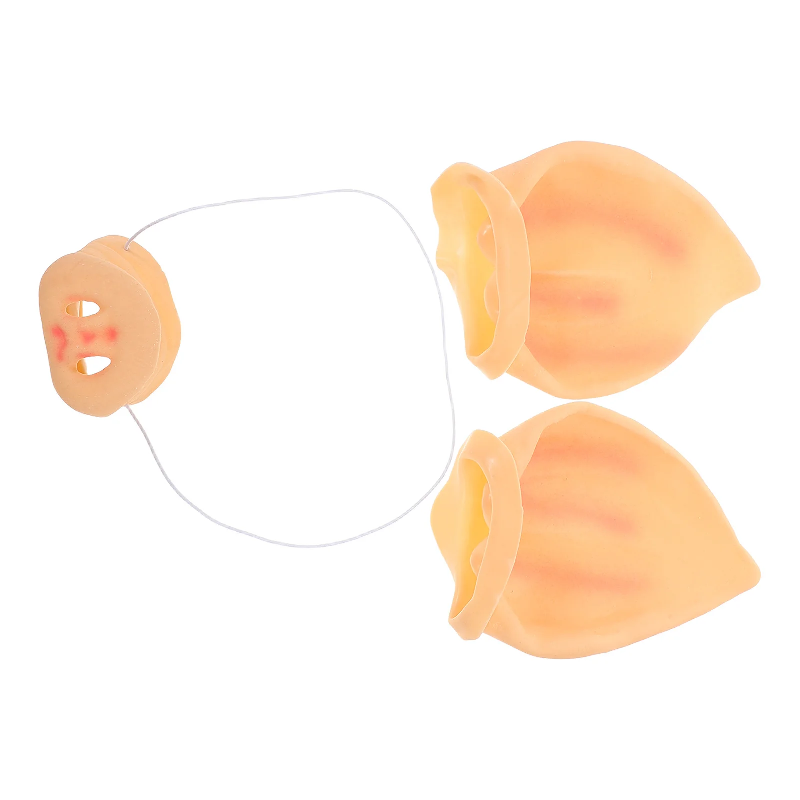 

1 Set Costume Accessories Realistic Pig Nose With Elastic Band Cosplay Ears For Halloween Party Novelty Animal Costume Props