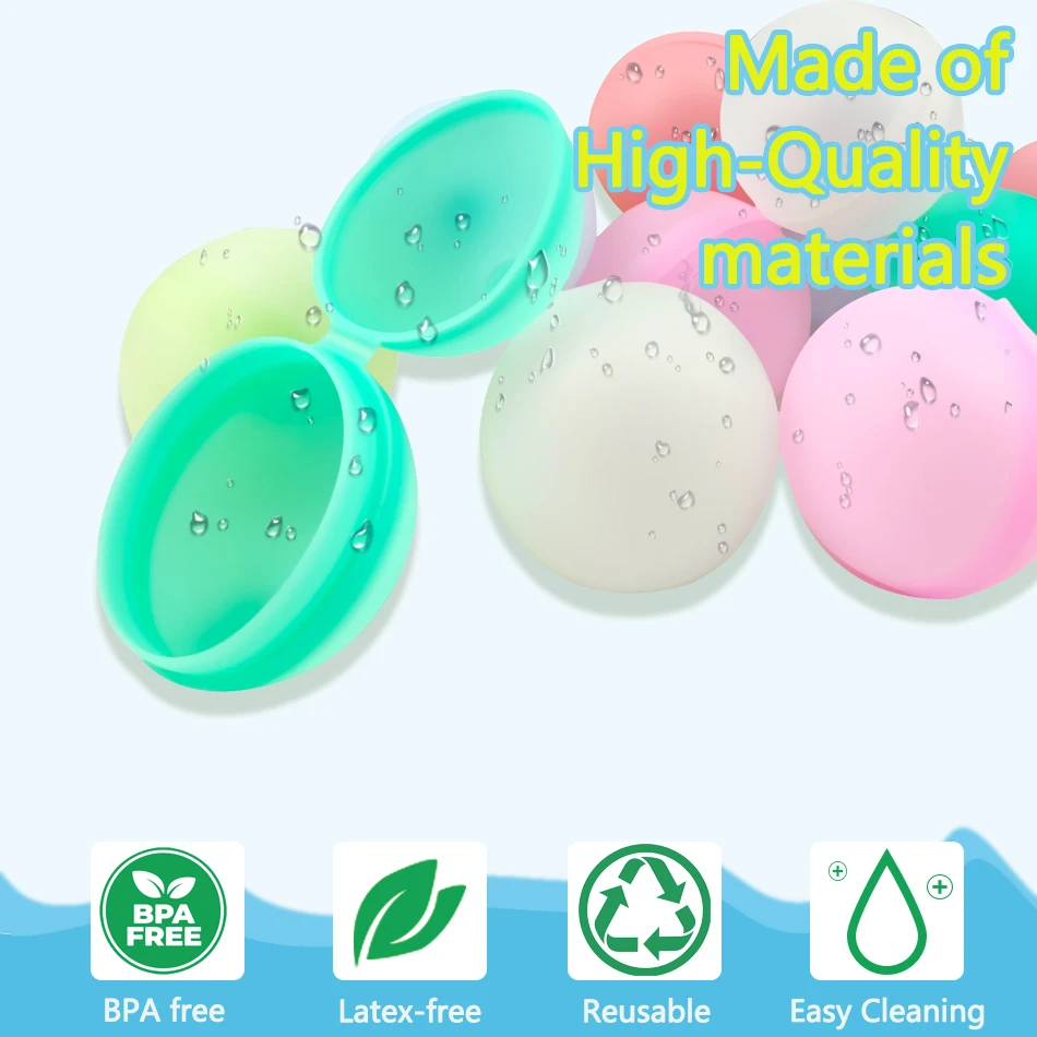 Palloncini d'acqua riutilizzabili Giocattoli Bomba d'acqua autosigillante a riempimento rapido per giochi estiviAttività all'aperto per bambini e adulti Regali giocattolo