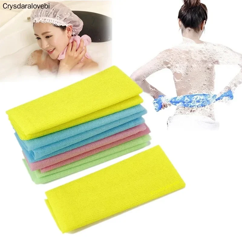 Serviette de bain exfoliante en nylon pour le corps japonais, 2 pièces, livraison gratuite