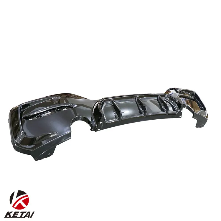 M-Performance Style Car Accessories Rear Diffuser Dual Outlet Single Hole For BMW F20 LCI