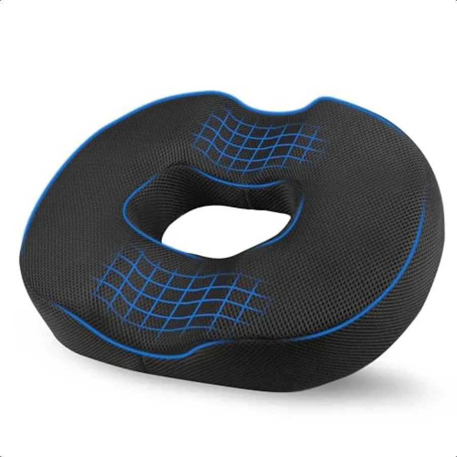 

Comfortable Donut Pillow Seat Cushion Memory Foam for Tailbone and Hip port Ideal for Posture Impment and Everyday Comfort Perf