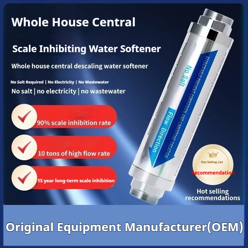 

Whole House Scale Inhibition Water Softener System Machine Descaler Filter Anti Limescale Corrosion & Hard water
