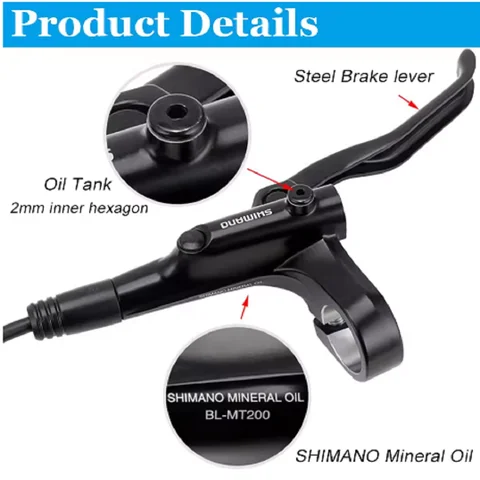 Гидравлический дисковый тормоз Shimano BL-MT200 для горных велосипедов — фото товара