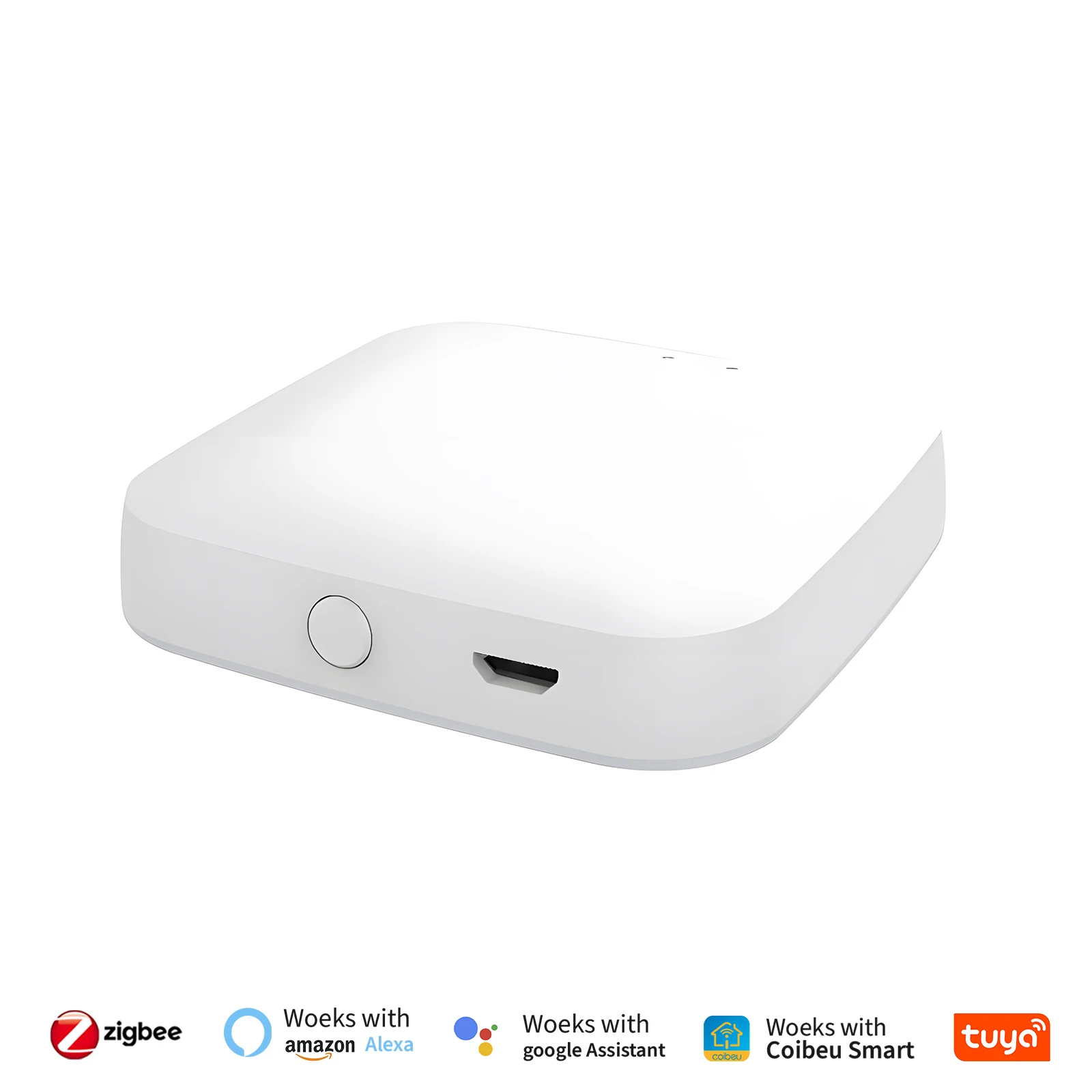 Gateway ZigBee Inteligente: Controle por Voz com Alexa/Google, Conexão para 50 Dispositivos e Automação com Sensores, Coibeu