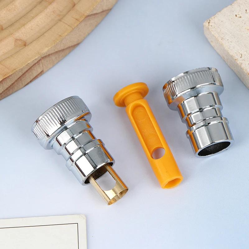 Household Faucet Hose Tap Water Adapter Washing Machine Faucet Anti Drop Water Stop Nozzle Water Tap Adapter Replacement