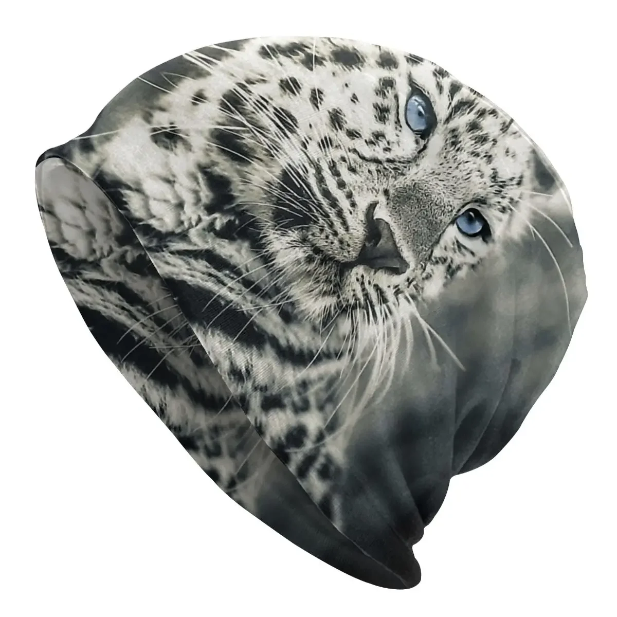 Love Panther Autumn Female Warm Beanies Double Used Outdoor Bonnet Hats