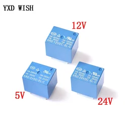 10 PCS Mini 5 Pins SRD-05VDC-SL-C SRD-12VDC-SL-C SRD-24VDC-SL-C Relais Rele Relay 10A 5V 12V 24V DC