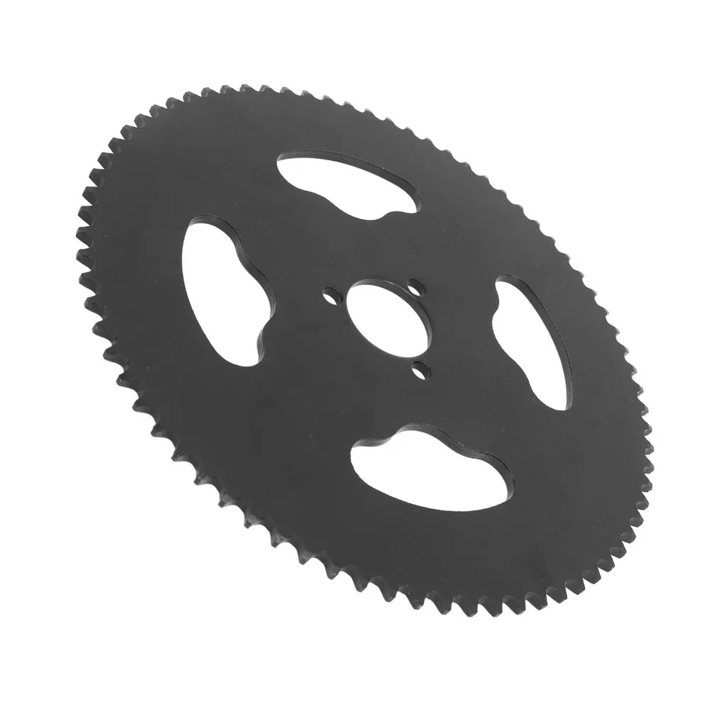 

T8F 74T Rear Sprocket Black Steel Motorcycle Sprocket Inner 29mm Replacement Sprocket