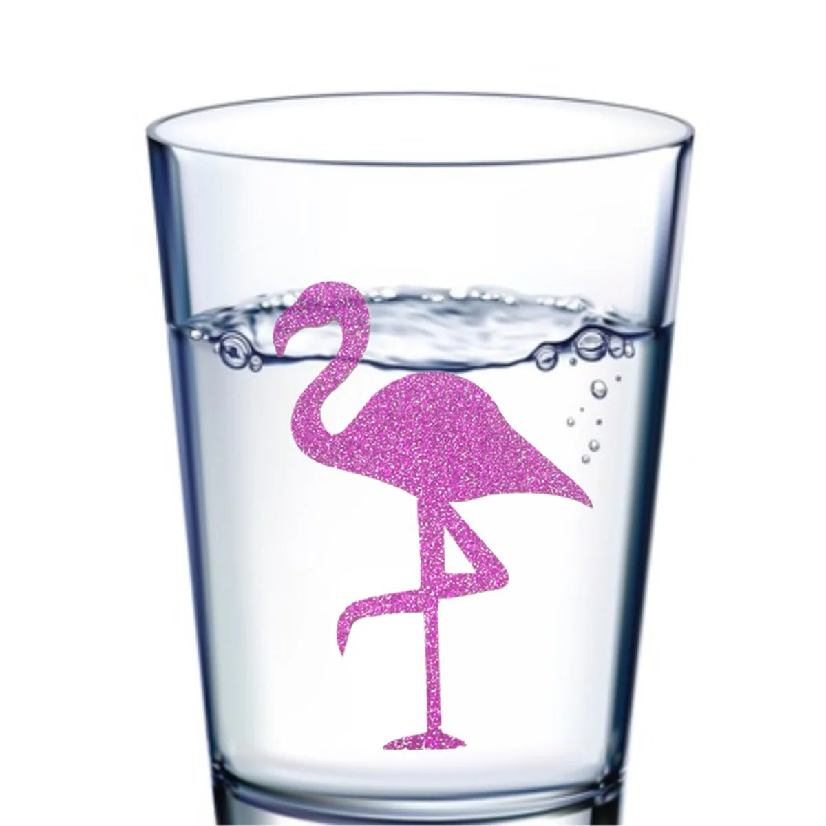 

8pcs Flamingo Purple Moisture Resistant Durable Adhesive Decor For Cup Body Window Diy Craft Gift Decorative Sticker