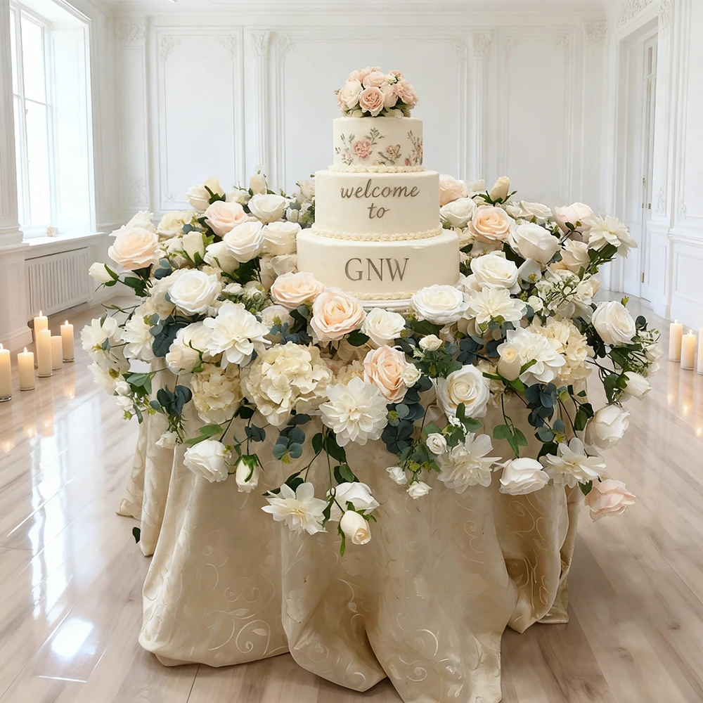 

Wholesale Wedding Artificial Flower Cake Floral Decoration Custom Sizes And Colors Available High Quality Factory Direct