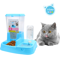 Dog Supplies For Dog Water Drinking Cat Feeding 1 Set Large Capacity Dispenser Dog Cat Drinking Bowl Pet Automatic Feeder