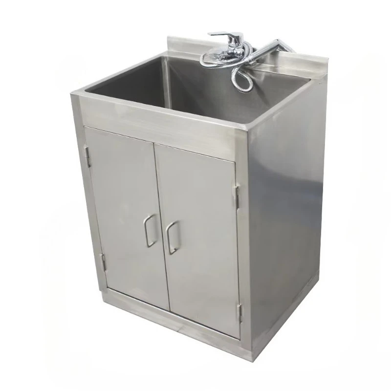 Customizable 304 Stainless Steel Flushing Sink Door Veterinary Equipment Reusable Dog Surgery Diagnosis