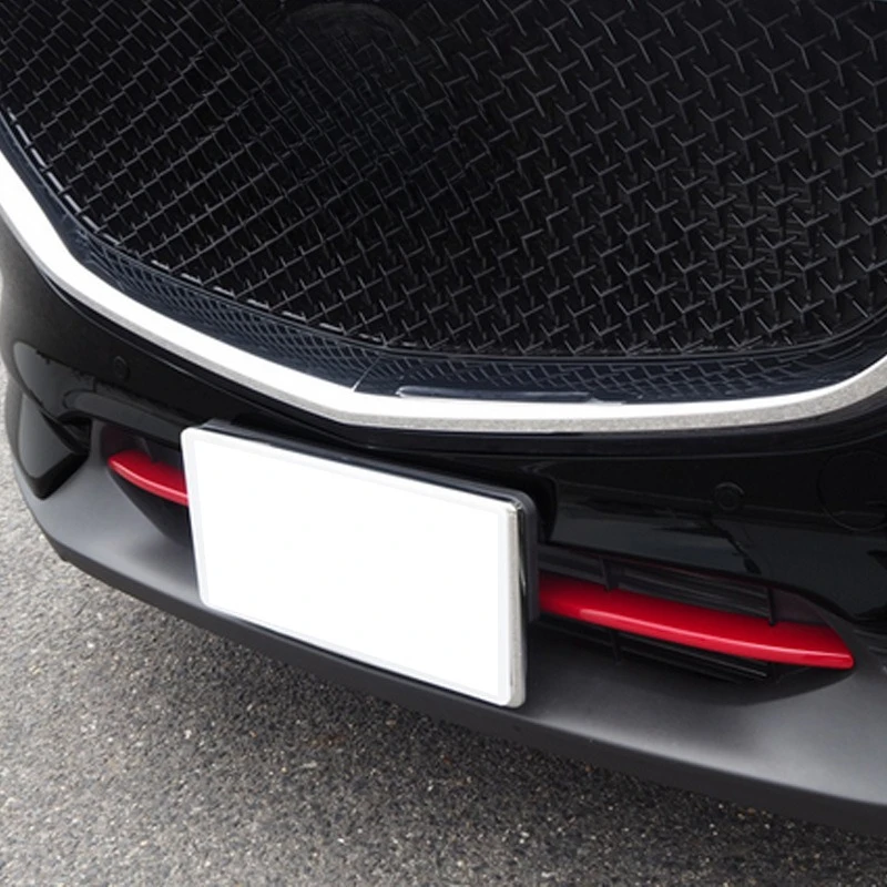 Front Bumper Lower Grille Decorative Bright Strip for Mazda CX-5KF 2017 2018 2019 Splitter Spoiler Air Vent Baffle Accessories