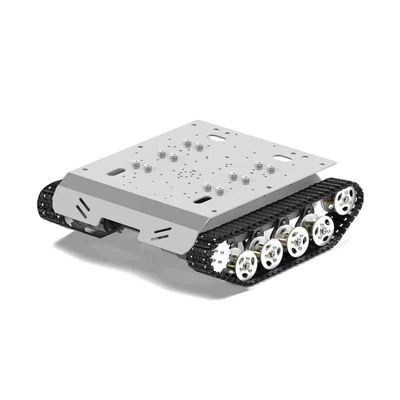 New 8KG Big Load Shock Absorb Tracked Robot Tank Car Chassis Smart Vehicle for Arduino Programmable with 12V Metal Encoder Motor