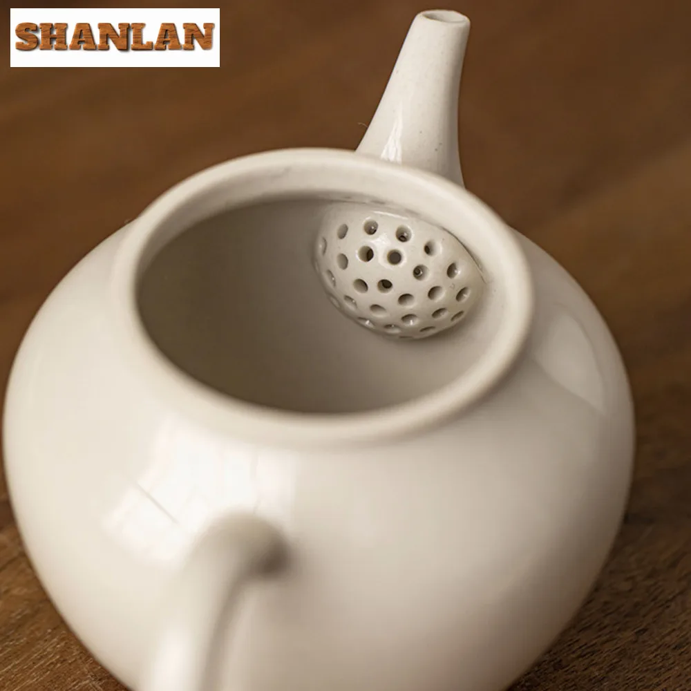 100ml Plant Ash Tea Pot Household Laughing Sakura Pot Boutique Filter Pot Tea Brewing Kettle Chinese Tea Drinkware Accessories