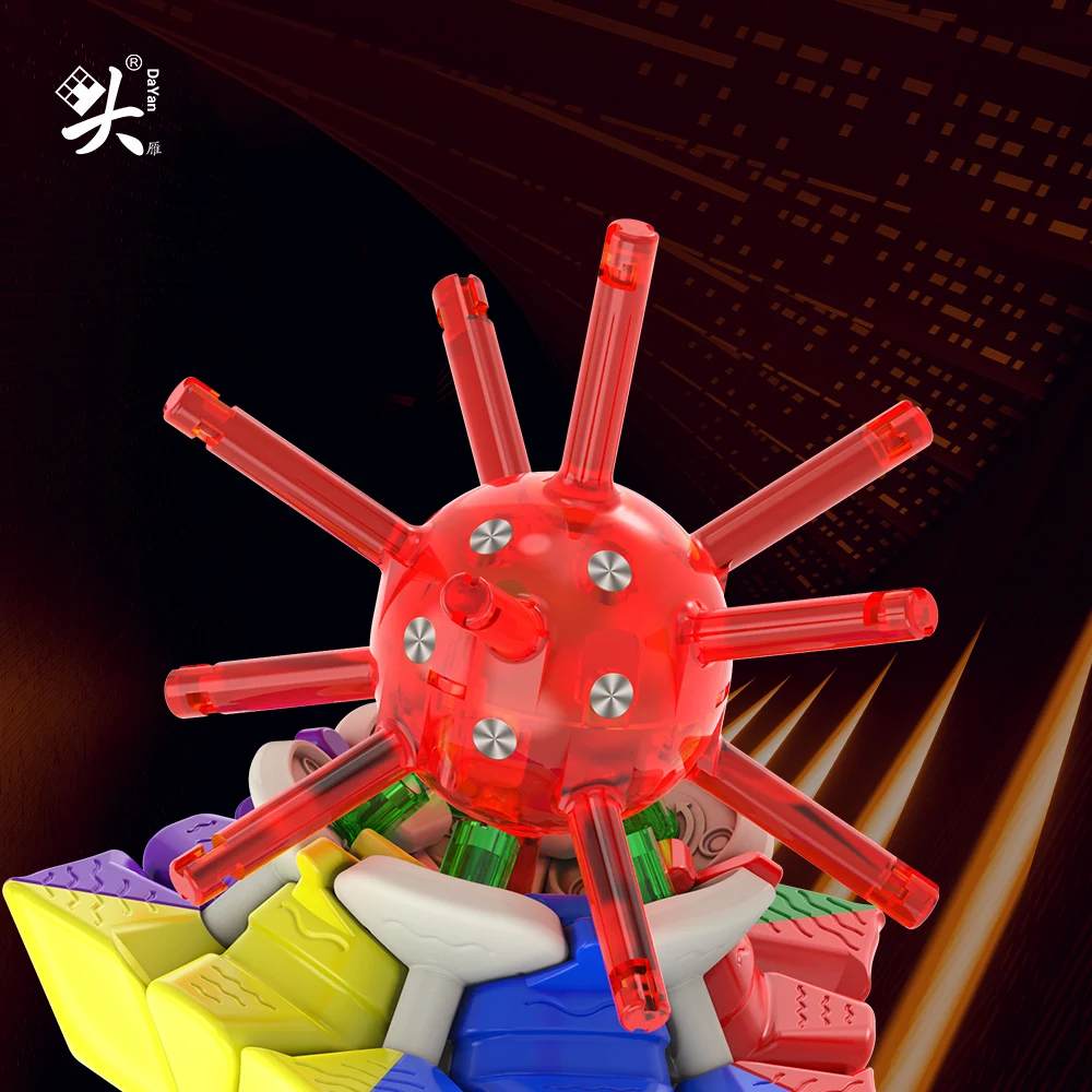 DaYan Megaminx Pro + M 12 lados Cubo magnético rompecabezas Cubo 3x3 Maglev dodecaedro Cubo mágico juguetes educativos para niños