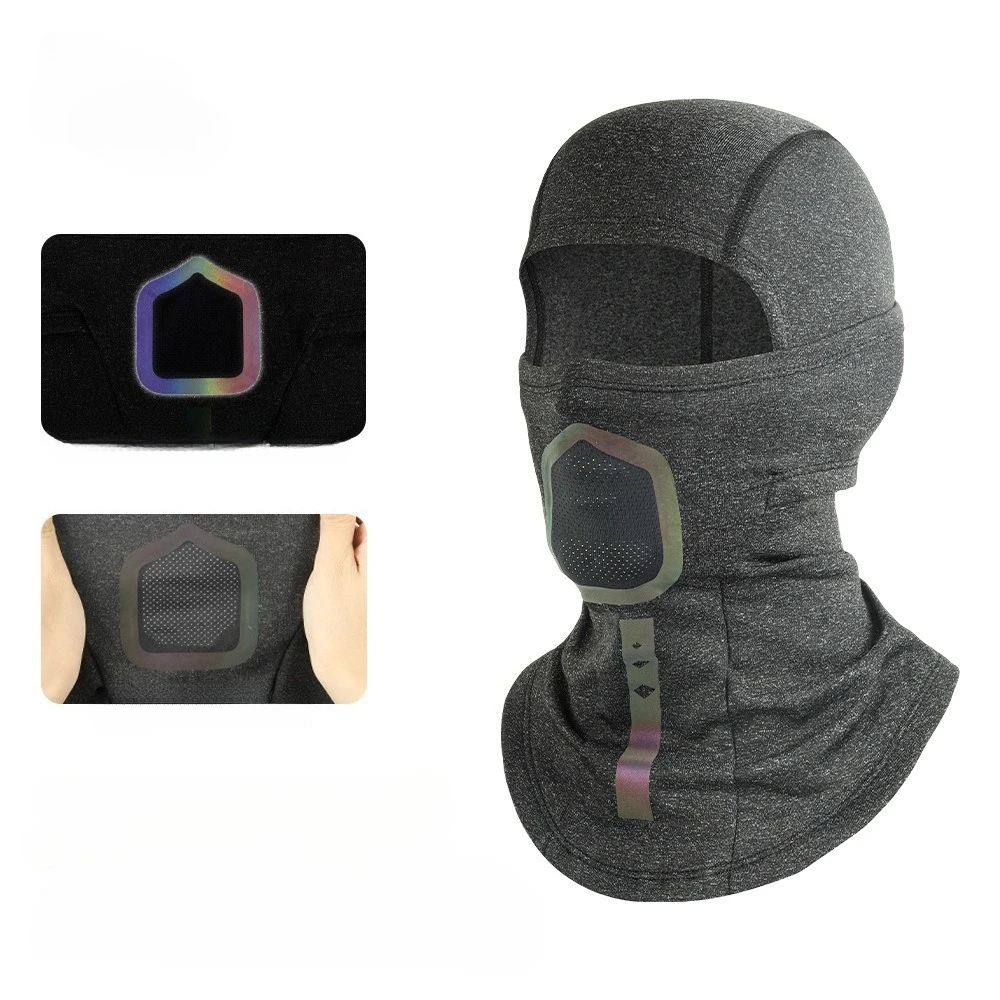 Unisex Winter Balaclava Hat Women Brushed Thicken Reflective Strip Warm One-piece Neck Protection Men Night Riding Outdoor Sport