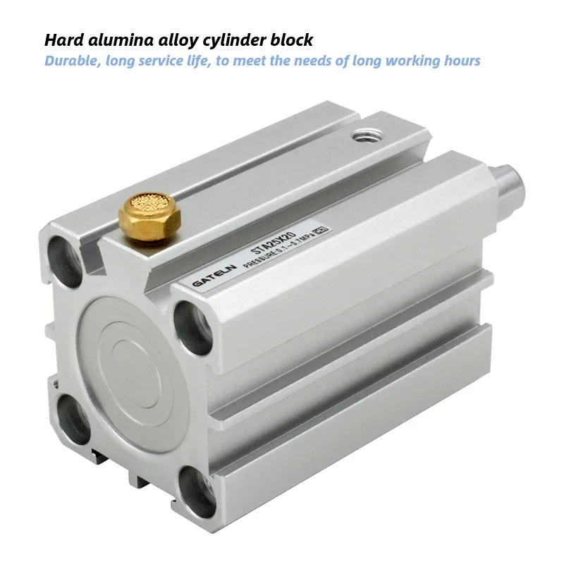 STA16 Compact cylinder single acting-pull Spring extension STA16X5 STA16X10-S-B STA16X25