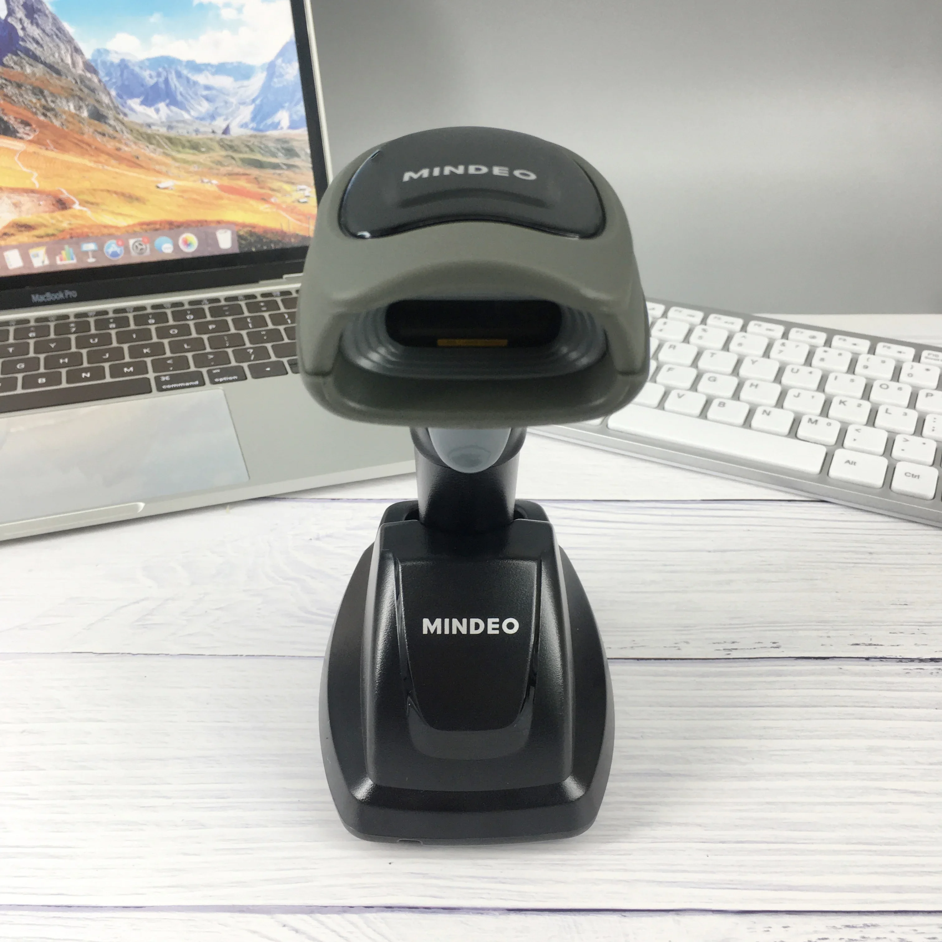 Scanner di codici a barre laser 1D portatile senza fili Mindeo CS2190