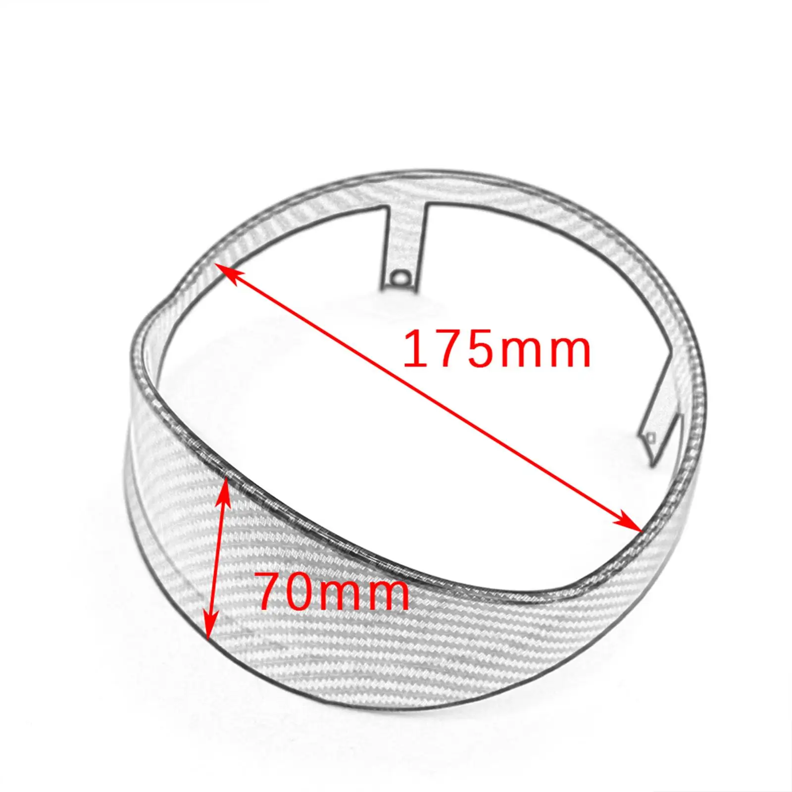 Headlight Cover Front Light Circle Protector With Light Blocking Edge Fits for Vespa GTS 250 GTS 300 2018 2019 2020 Decorative