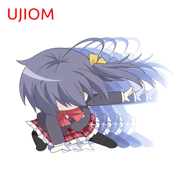 UJIOM Takanashi Rikka Kawaii Waifu Wall Sticker Premium Enchanting Design Adhesive Decal Suitable For Computer Case Decoration