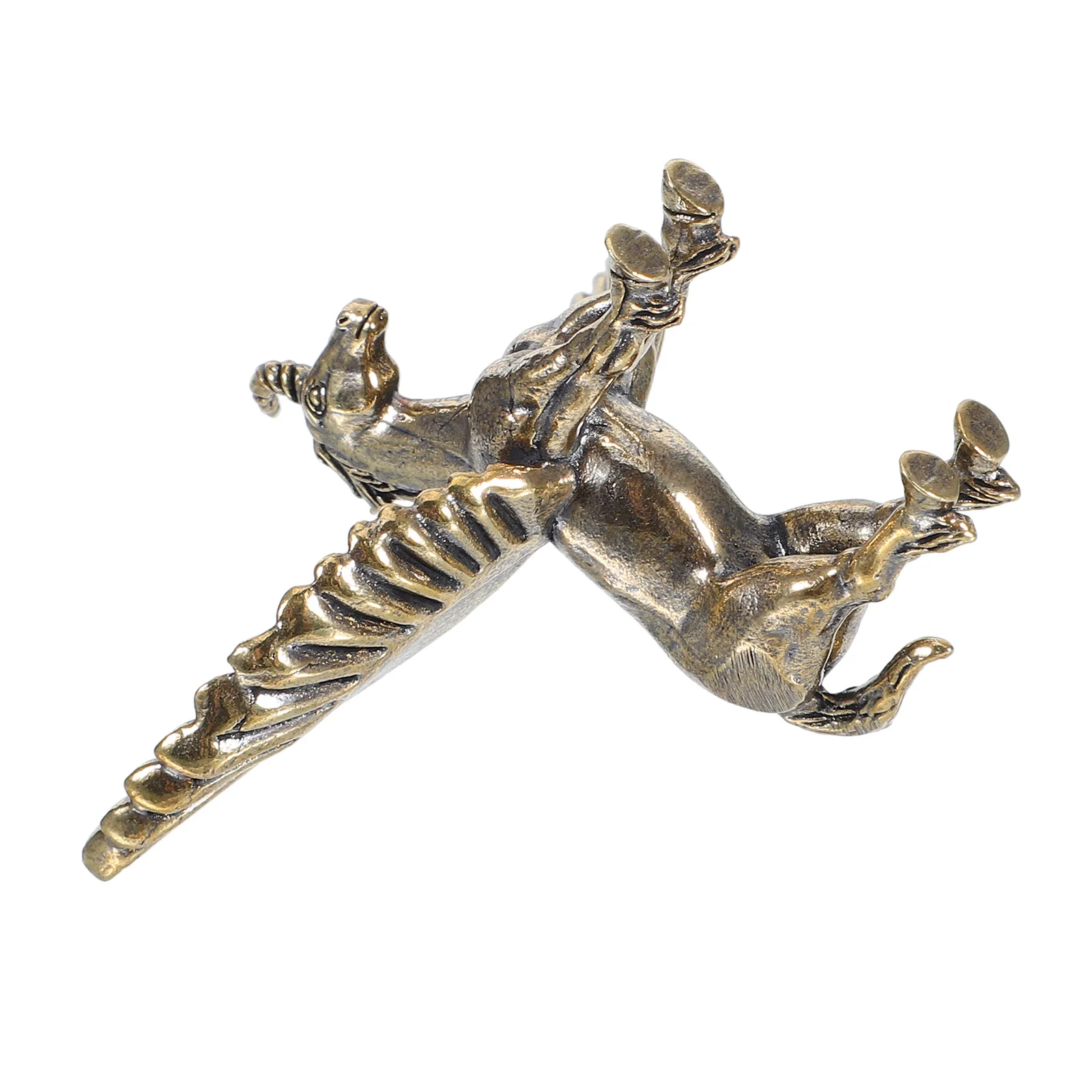 

Mini Brass Unicorn Retro Vintage Animal Sculpture For Desktop Decor Kids Room Study Living Space Ornament Metal