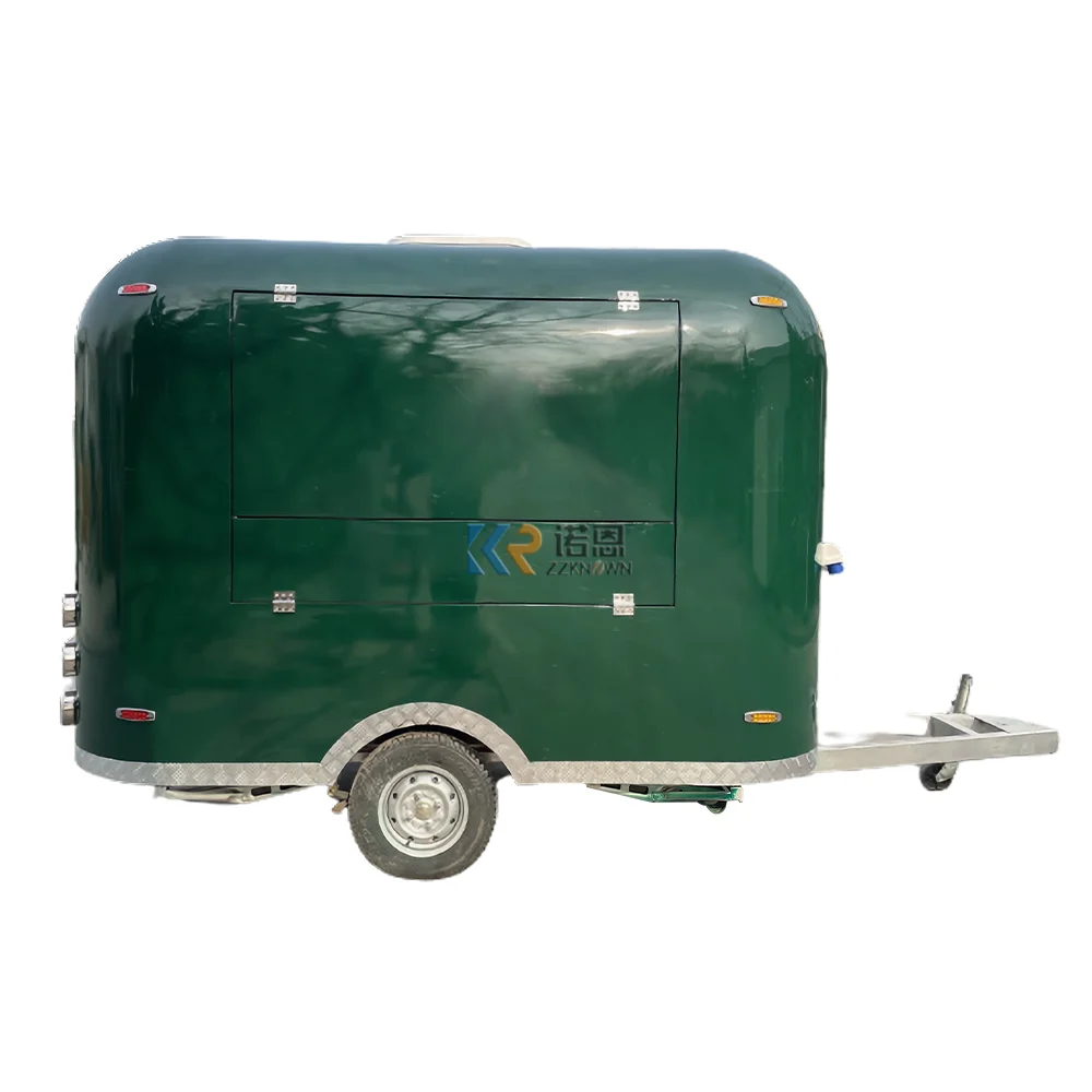 

Factory Price Outdoor Fiberglass Food Trucks Mobile Food Trailer Airstream Mobile Kitchen Fast Food Truck