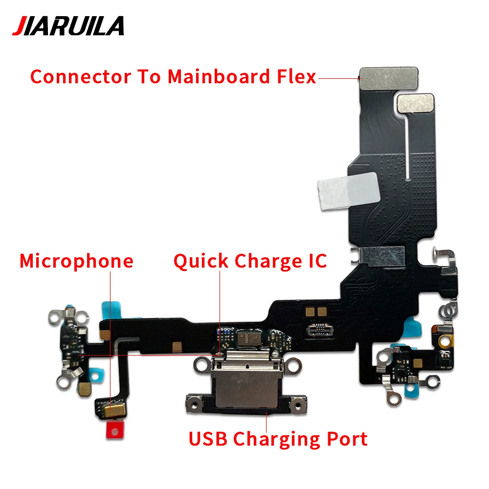 NEW USB Port Charger Dock Plug Connector Charging Microphone Board Flex Cable For iPhone 15 / 15 Pro / 15 Plus fast Charging