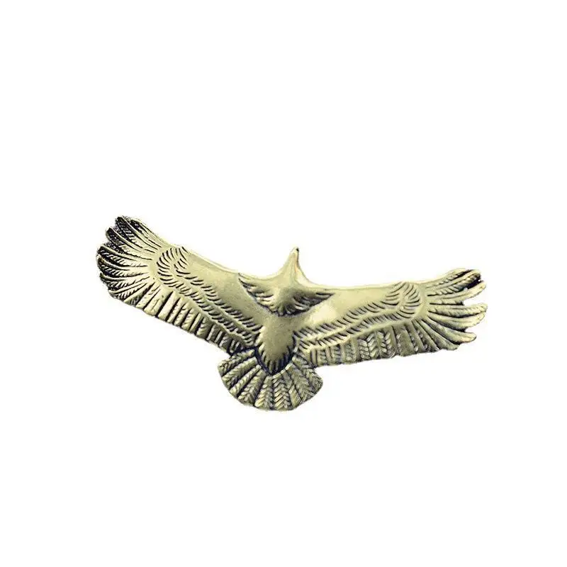 Messing-Adler-Statue, handgefertigtes Ornament für DIY-Schlüsselanhänger, Schmuck, Geldbörse, Vintage-Hängeaccessoires, Tisch- und Heimdekoration – Detail 5