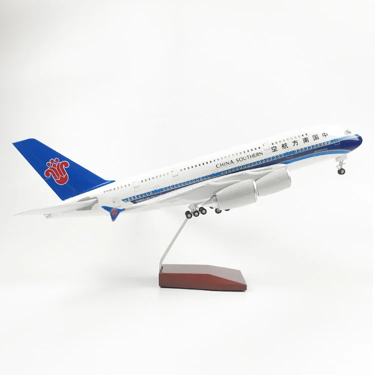 

1/160 Scale Plane 46cm A380 China Southern Airways With Lights And Wheel Diecast Resin Aircraft Models Souvenir Home Decoration